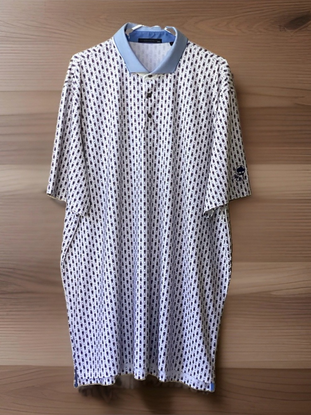 Greyson Golf Polo XXL The Grove All Over Insect Print Michael Jordan GC